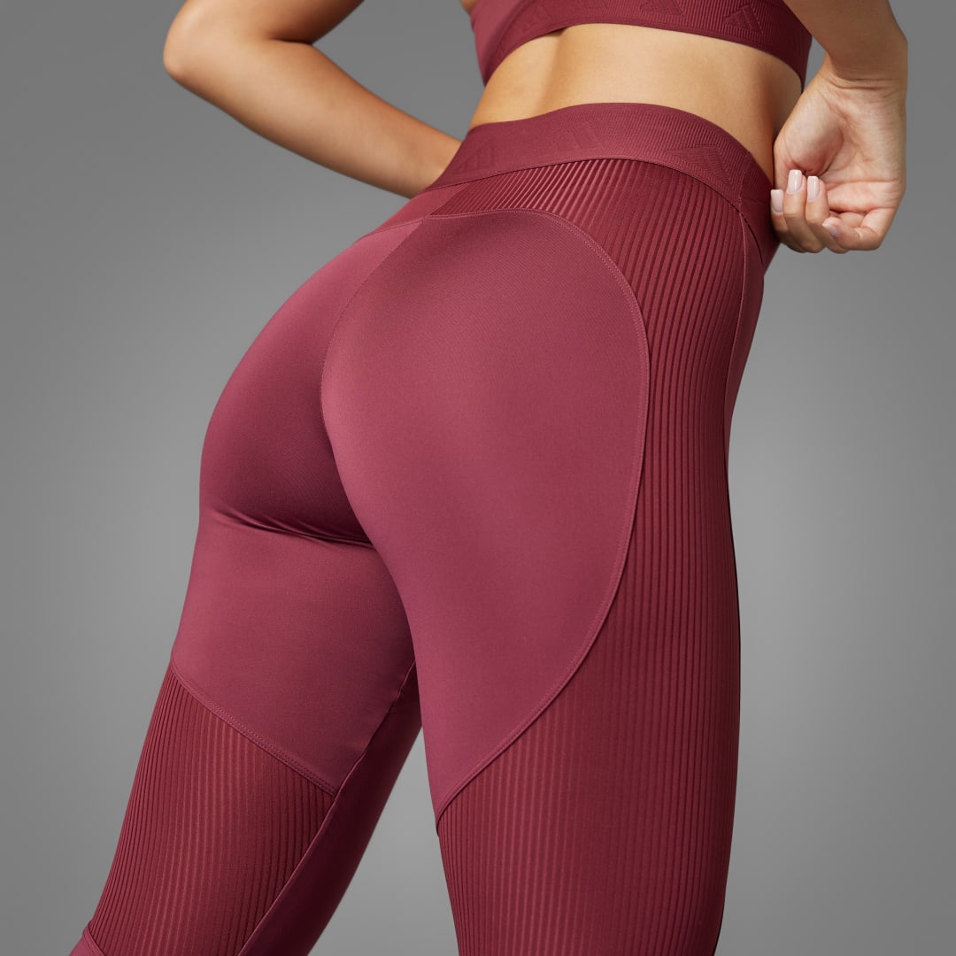 Legíny adidas Performance Hyperglam Full-Length Tights Červená | JE8821, 1