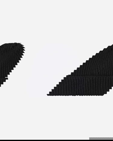 Kulicha Needles Embroidered Logo Ribbed Beanie Čierna | NS064 D, 3