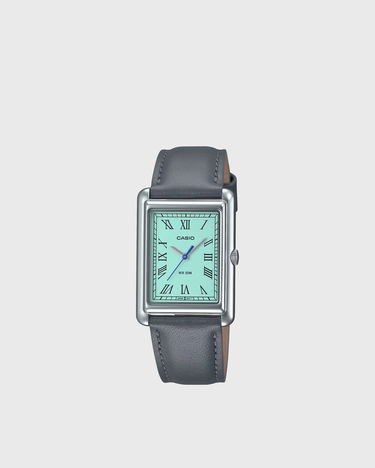 Hodinky CASIO TIMELESS COLLECTION Rectangular Roman Numerals Analog Watch with Leather Strap Šedá | LTP-B165L-2BVEF, 1