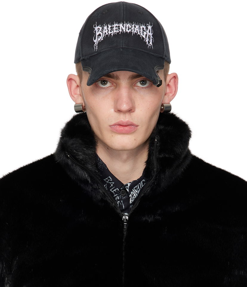 Šiltovka Balenciaga DIY Metal Outline Cap Čierna | 771963-410B2-1702