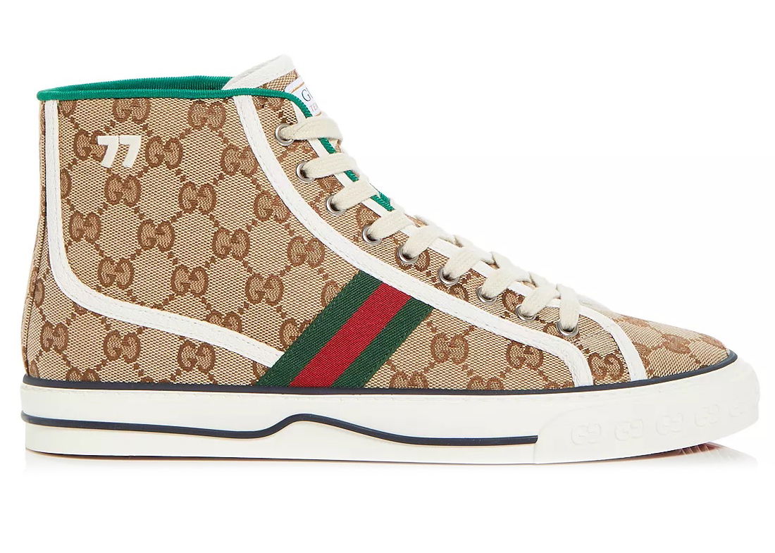 Tenisky a topánky Gucci Tennis 1977 Canvas High Top Beige GG Print Béžová | 625807 HVK70 9765, 0