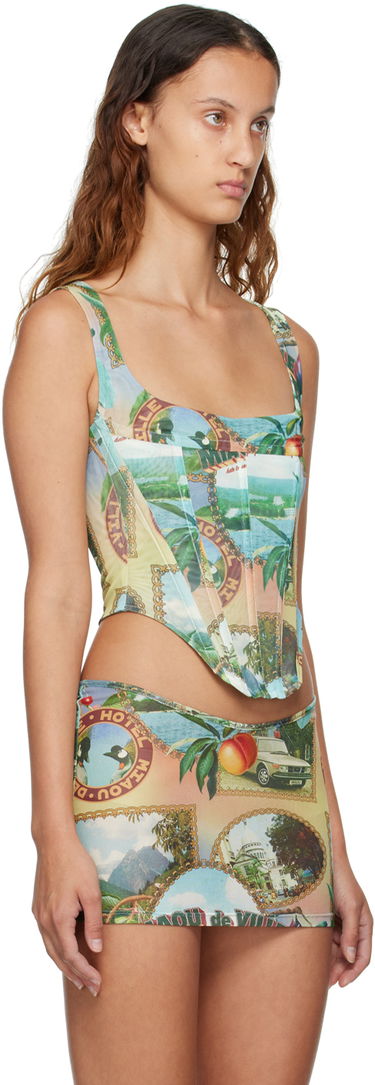 Sukňa Miaou Miaou Campbell Postcard Print Tank Top Rôznofarebný | 7020PM1PSC, 1