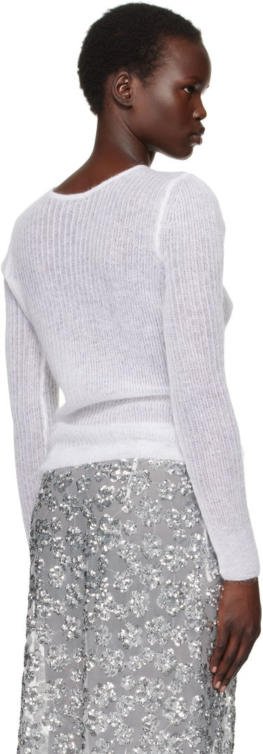 Sveter Cecilie Bahnsen Cecilie Bahnsen Ussi Knit Sweater Biela | 4.24KNI51004 USSI PULLOVER, 2