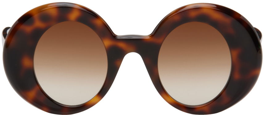 Slnečné okuliare Loewe Tortoiseshell Oversized Round Sunglasses Hnedá | LW40089IM4452F, 0