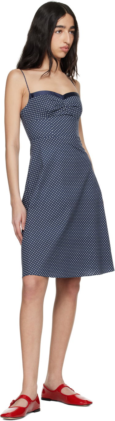 Šaty GUIZIO Guizio Margaux Polka Dot Midi Dress Navy | S25422W089, 3