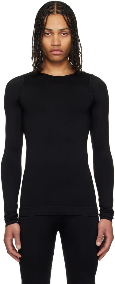 Tričko Rick Owens Rick Owens Hollywood Active Knit Long Sleeve T-Shirt Čierna | RU01E5691 KSP, 0