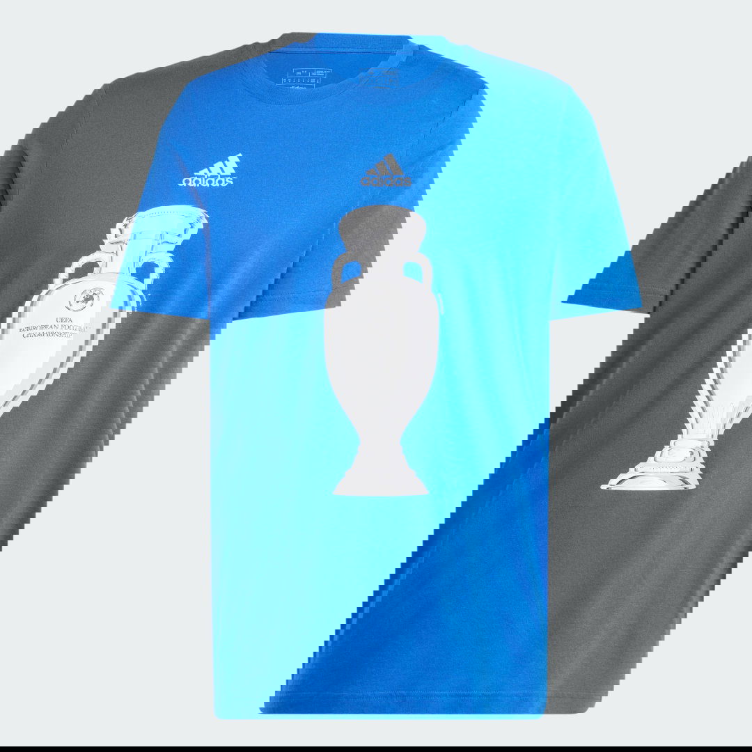 Tričko adidas Performance Official Emblem Trophy Modrá | IT9295, 1