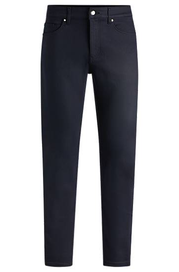 Nohavice BOSS Porsche x BOSS Tapered-Fit Performance-Stretch Jeans Navy | 50542713, 0