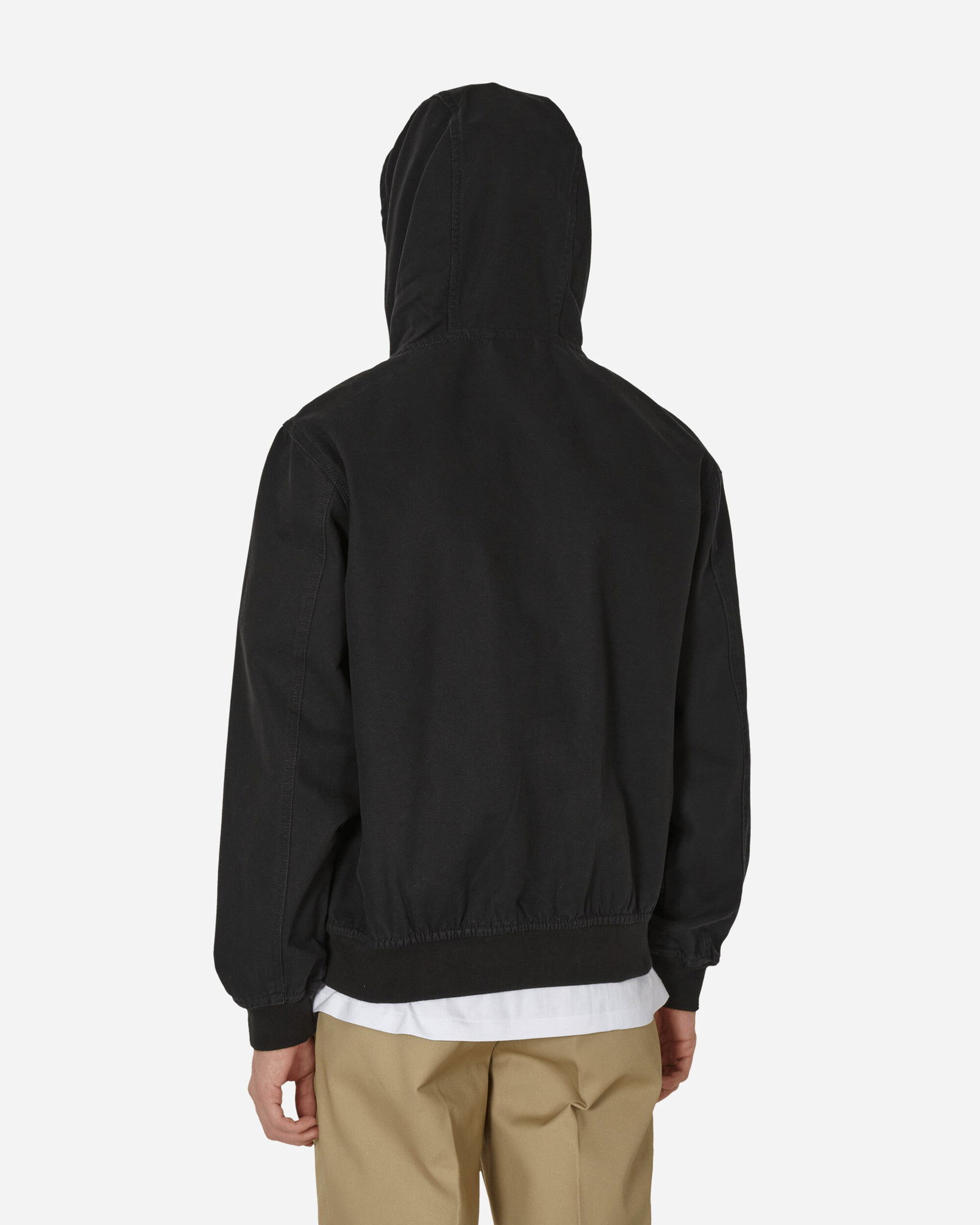 Duck Canvas Hooded Unlined Jacket Black