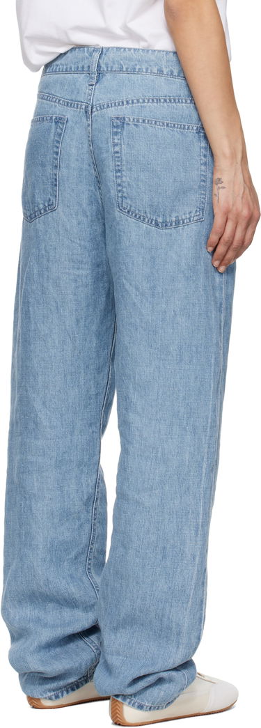 Džínsy The Row The Row Tarley Wide Leg Jeans Modrá | 8766-W3654, 2
