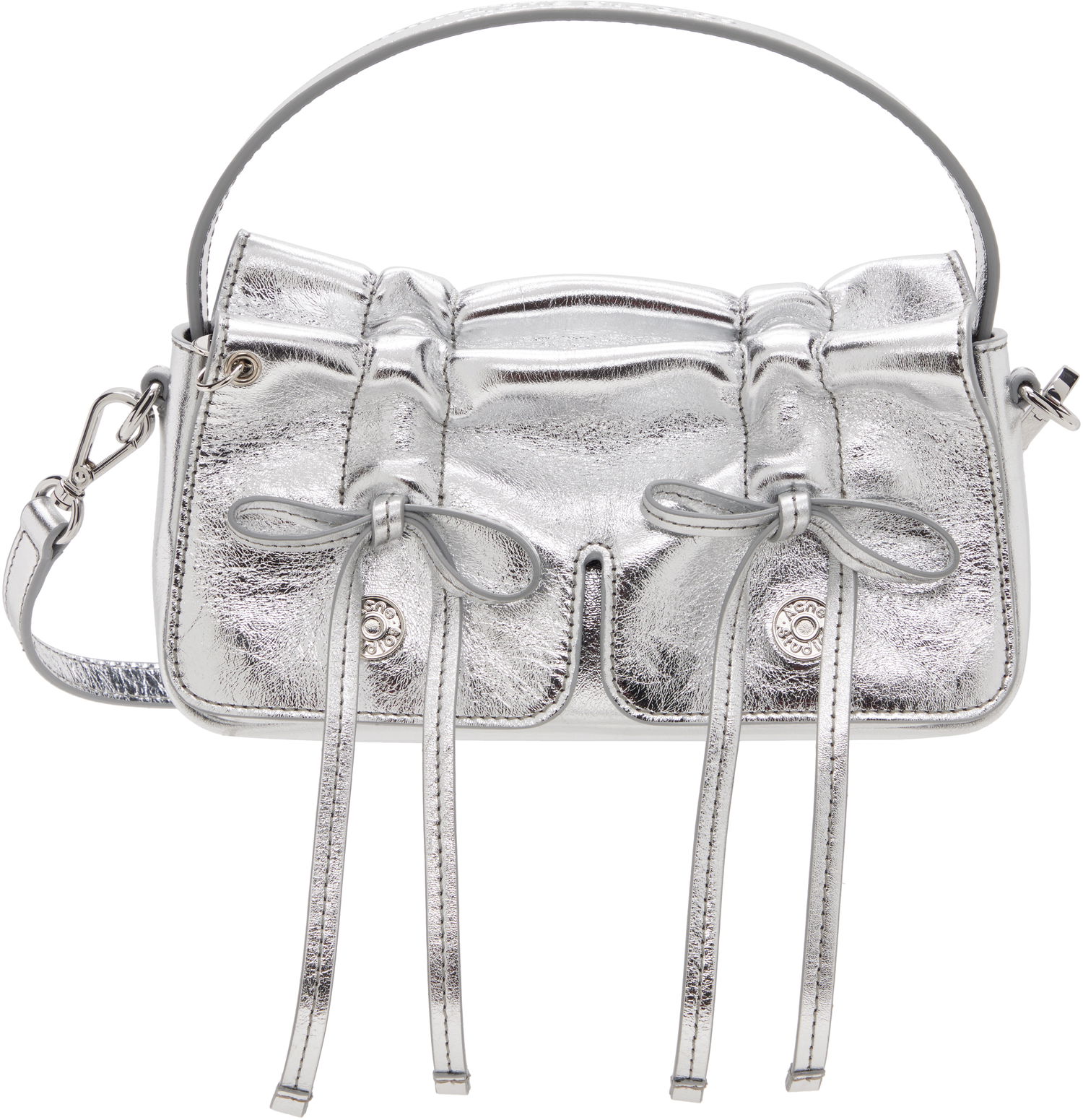 Kabelka Acne Studios Multipocket Bag Metalická | A10474-, 0