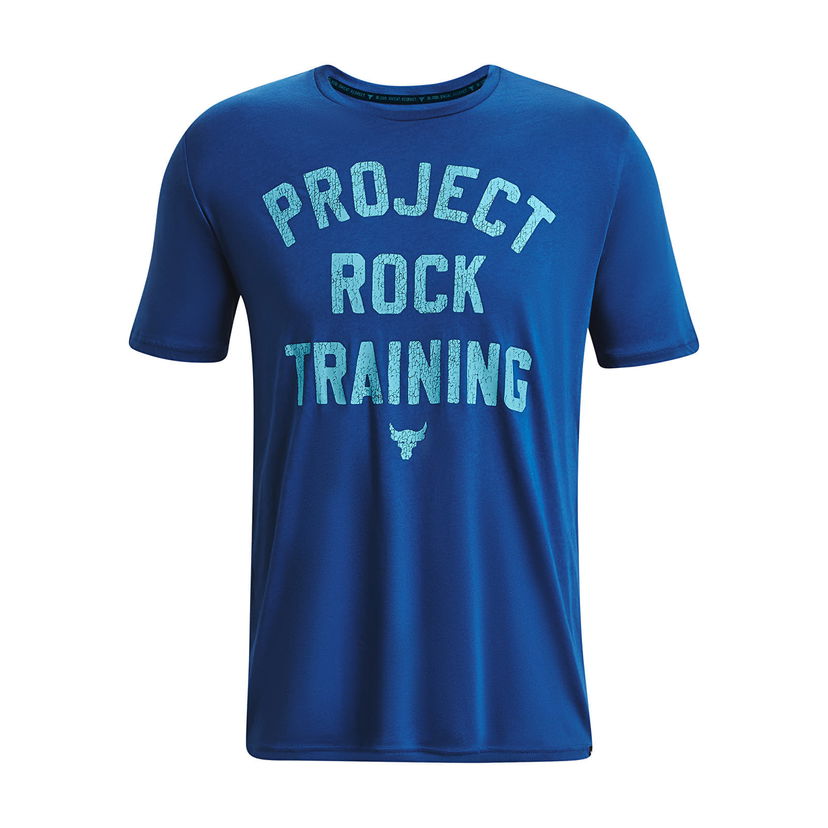 Tričko Under Armour Project Rock Training Ss Blue Modrá | 1376891-471