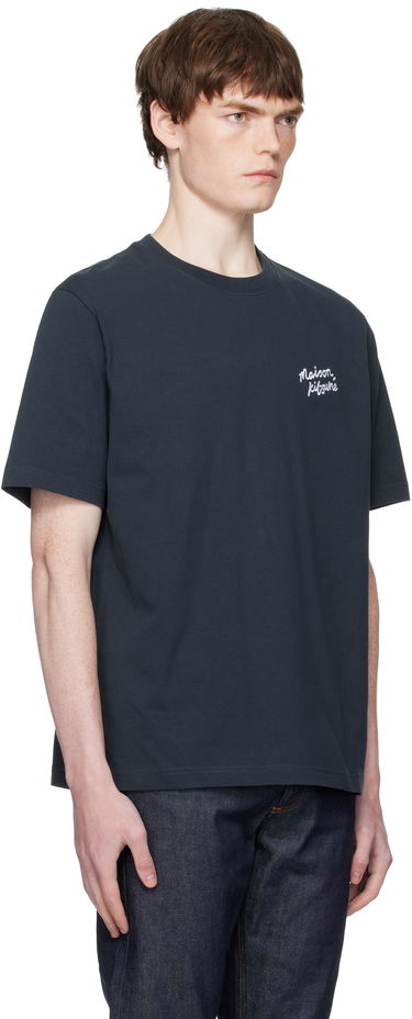 Tričko MAISON KITSUNÉ Maison Kitsuné Handwriting Comfort T-Shirt Navy | MM00126KJ7025, 1