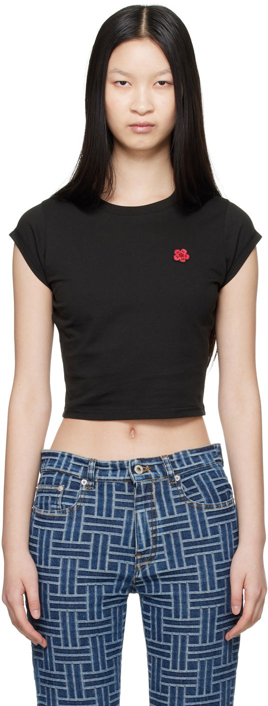 Tričko KENZO Black Paris Boke Flower T-Shirt Čierna | FE62TS1424SO, 0