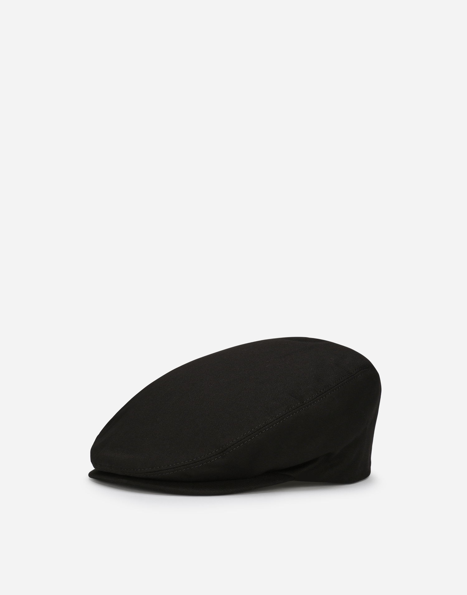 Šiltovka Dolce & Gabbana Dolce & Gabbana Cotton Twill Flat Cap with Logo Tag Čierna | GH587AFU6X8N0000, 0
