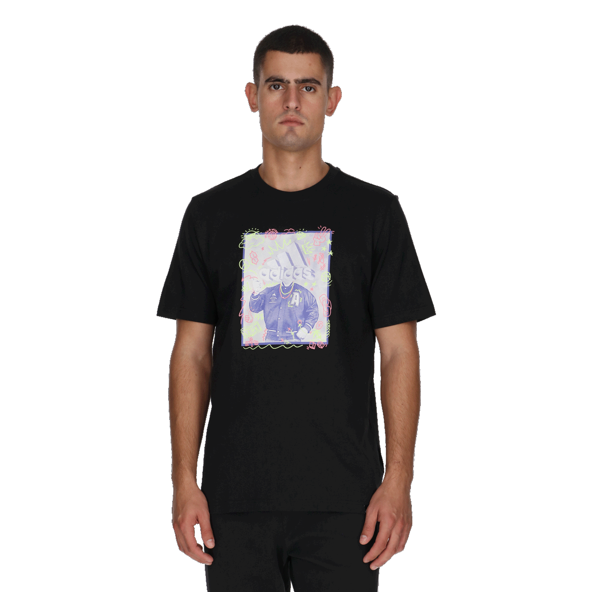 Tričko adidas Originals Doodle Graphic T-Shirt Čierna | IY8072, 0