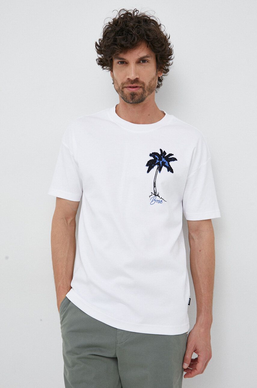 Tričko BOSS Tee Biela | 50492593, 0