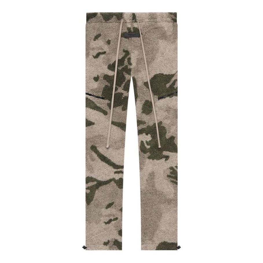 Tepláky Fear of God Essentials Polar Fleece Camo Pants Zelené | FOG-SS22-099, 0
