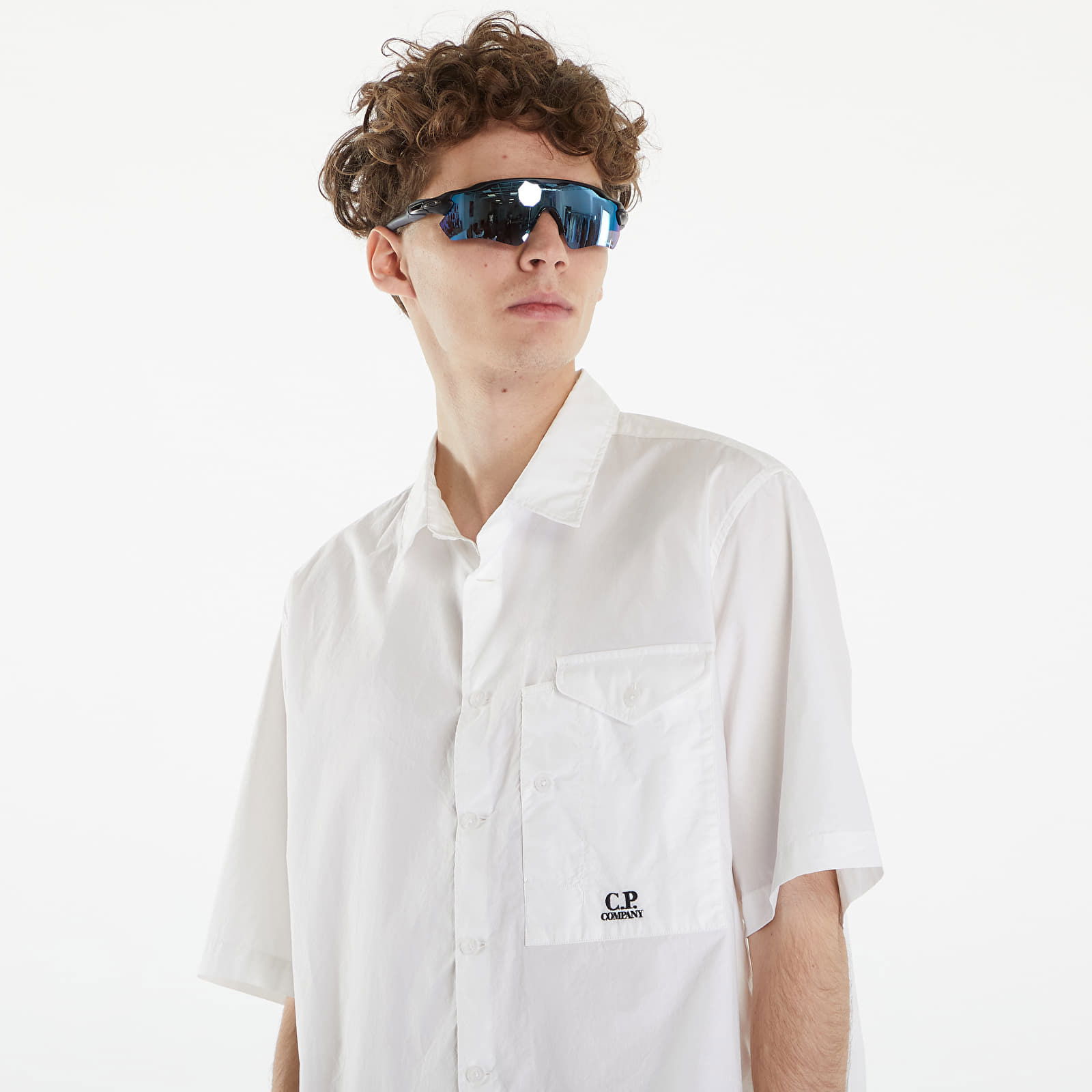 Short Sleeve Shirt Gauze White