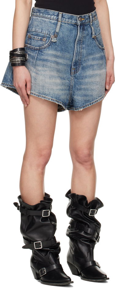 Sukňa R13 R13 Straight Double Loop Venti Denim Shorts Modrá | R13WD116-D213A, 1