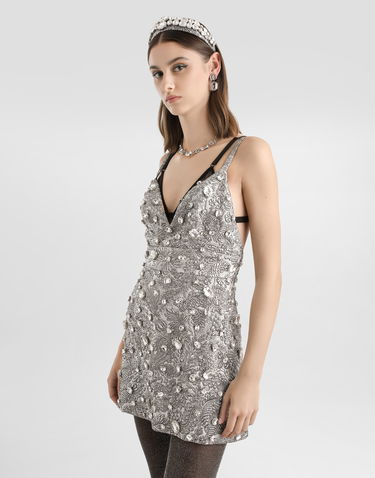Šaty Dolce & Gabbana Dolce & Gabbana Brocade Embellished Mini Dress Metalická | F6TZOZGDDG9S8400, 3