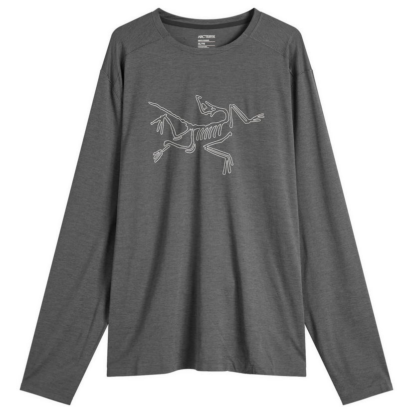 Tričko Arcteryx Cormac Logo Long Sleeve T-Shirt, Size X-Large Šedá | X000008452-021579