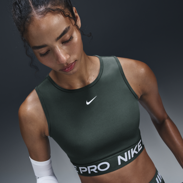 Tielko Nike 365 Crop Tank Zelené | fz3615-338, 4