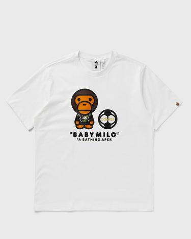 Tričko adidas Originals BAPE Milo Graphic T-Shirt Biela | JZ7392, 0