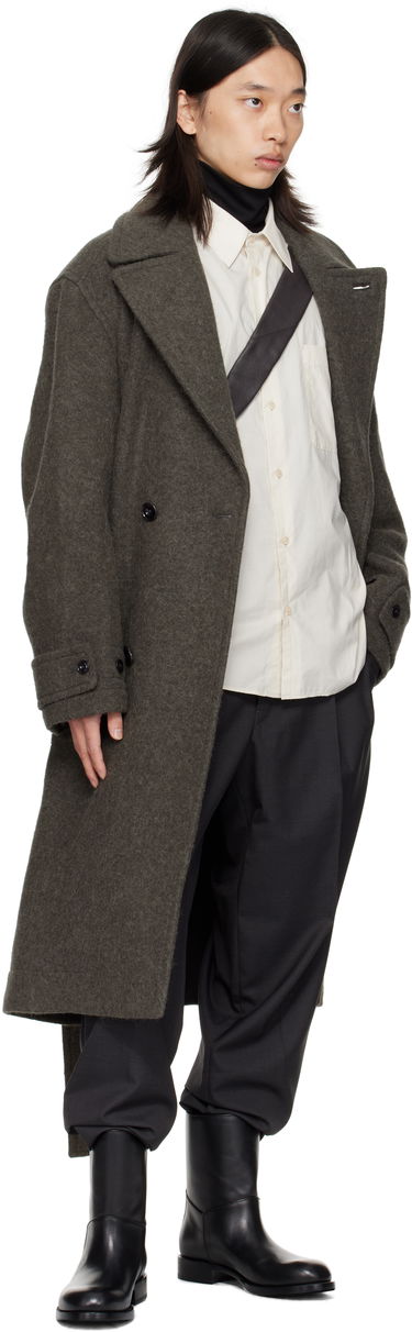 Kabáty LEMAIRE Lemaire Soft Belted Coat Zelené | CO1135 LF504, 3