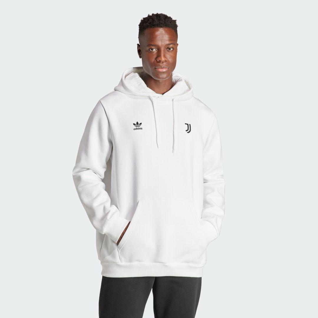 Mikina adidas Performance Juventus Essentials Trefoil Hoodie Biela | IL1041, 1