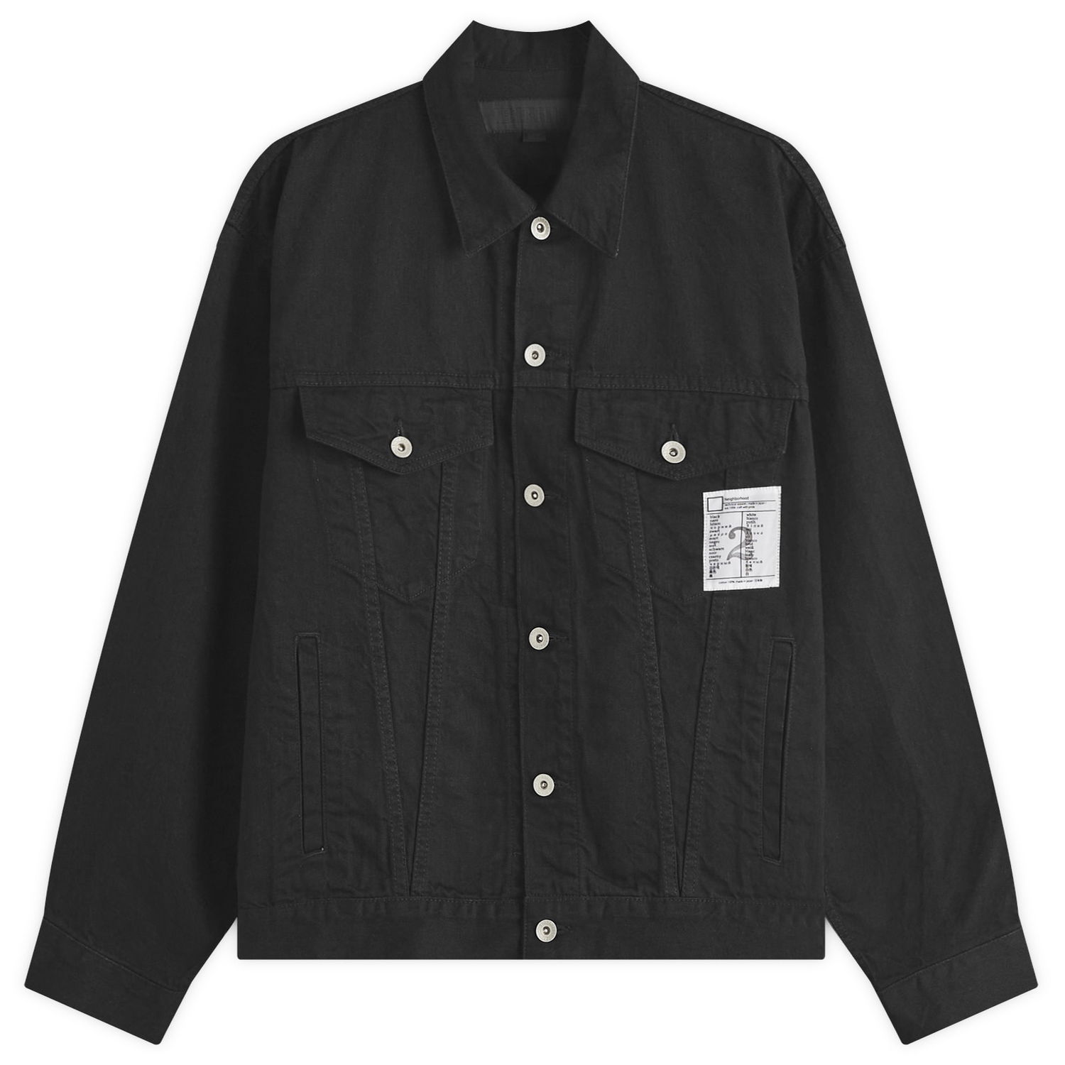 Bunda Neighborhood Type-4 Jacket Čierna | 242AQNH-JKM05-BLK, 0