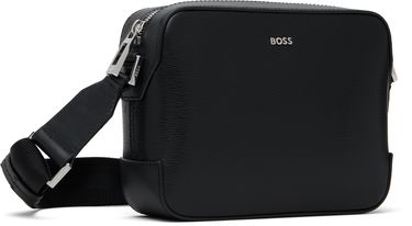 Taška cez rameno BOSS BOSS Textured Logo Crossbody Bag Čierna | 50548274, 1