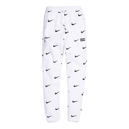 Tepláky KITH KITH x Nike for New York Knicks All Over Print Fleece Pants Biela | NKCZ1792-100