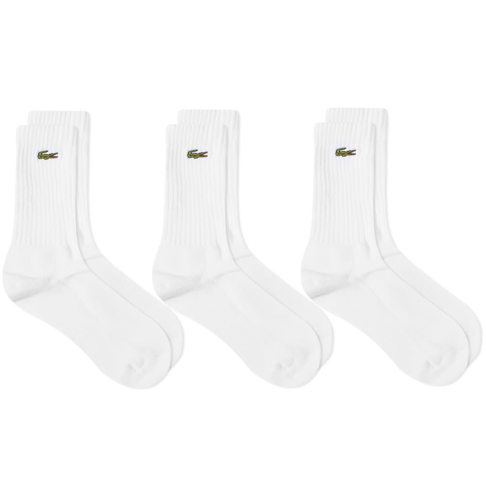 Ponožky Lacoste Classic Socks - 3 Pack Biela | RA4182-Z92, 0