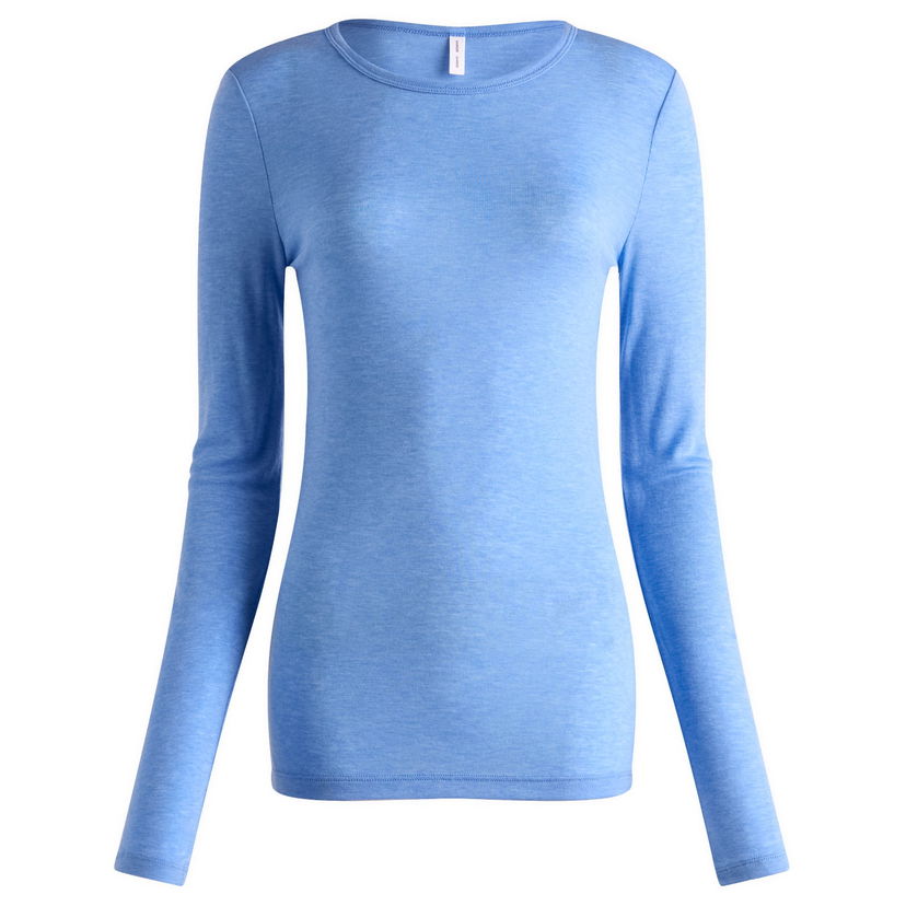 Tričko Samsoe Samsoe Samsøe Samsøe Sadou Long Sleeve T-Shirt Modrá | F10000014-164020TCX