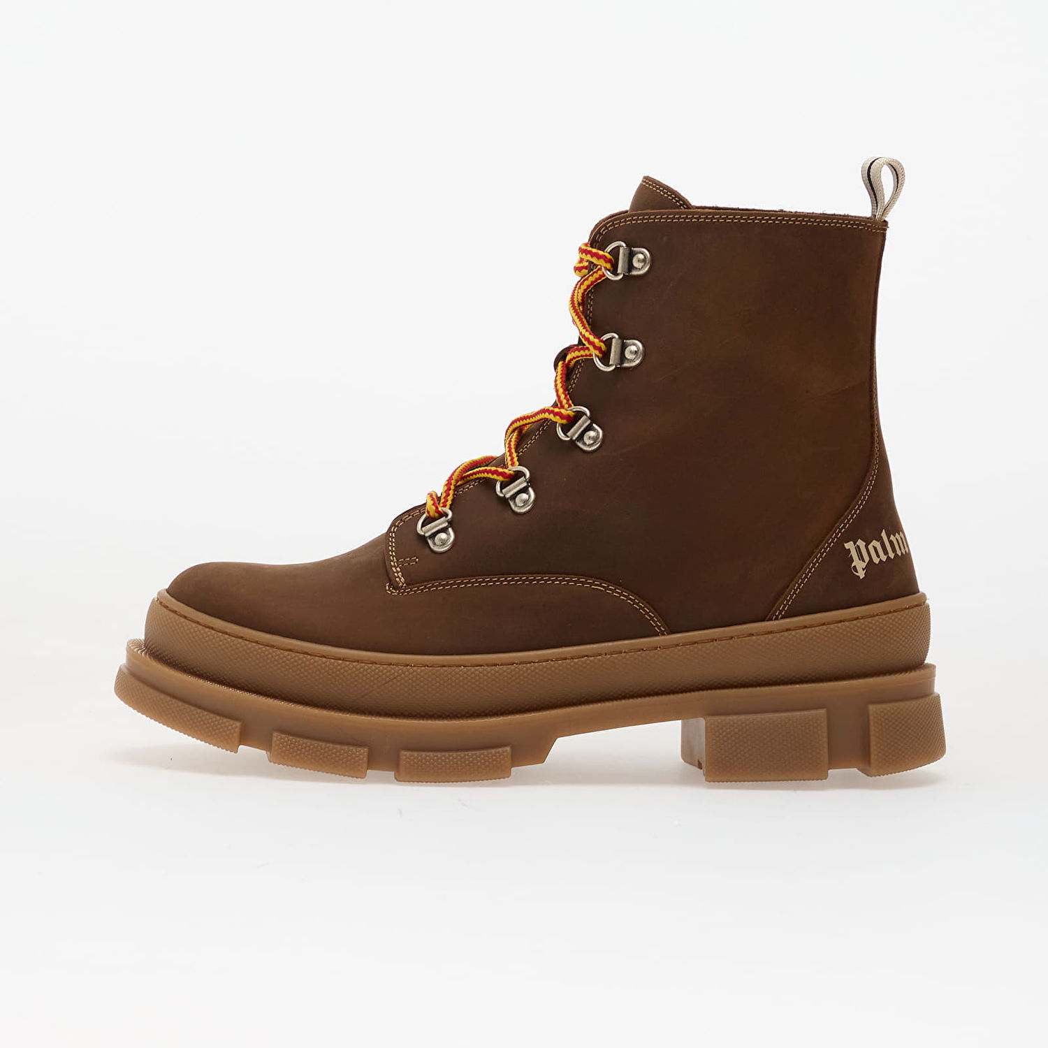 Tenisky a topánky Palm Angels Track Ankle Boots Brown/ Off White Hnedá | PBIE001F25LEA0016003, 0