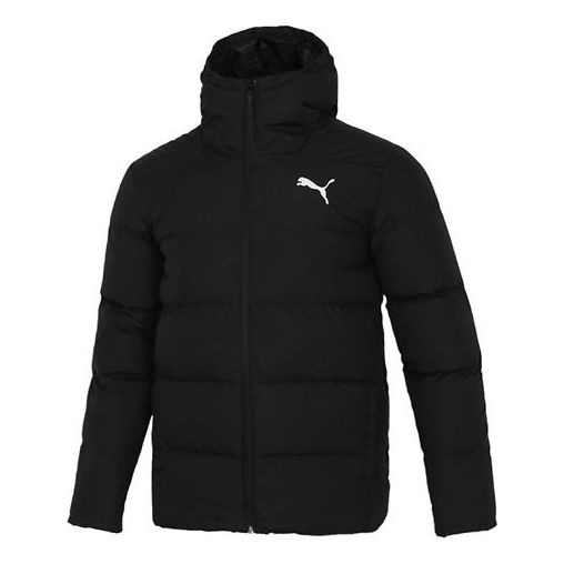 Prešívaná bunda Puma Logo Down Jacket Čierna | 534936-01