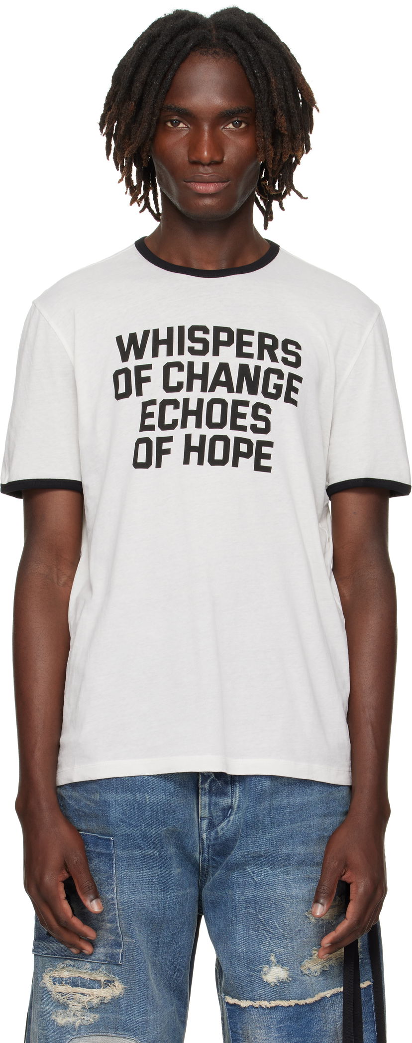 Tričko Ann Demeulemeester Ann Demeulemeester Save the Children Edition Aimar Standard T-Shirt Biela | B0012876-FA206-003