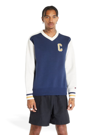 Mikina Champion V-Neck Sweatshirt Navy | 219176 CHA BS561