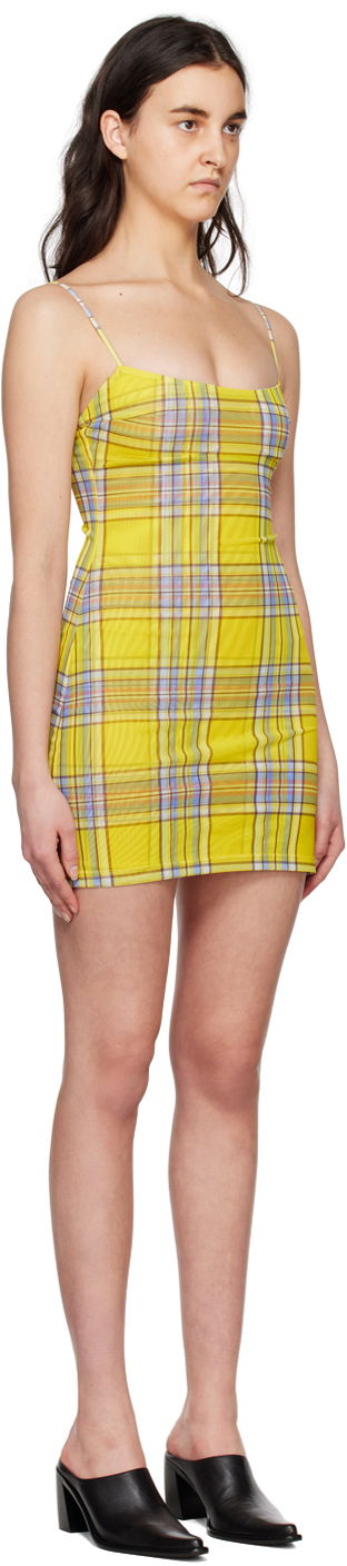 Šaty Miaou Miaou Anya Plaid Mini Dress Žltá | 5026PM1DNP, 1