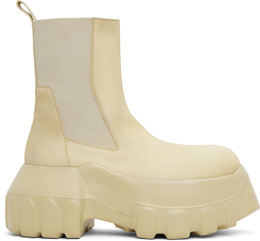 Tenisky a topánky Rick Owens Rick Owens Hollywood Beatle Mega Tractor Chelsea Boots Žltá | RU01E5860 LBH