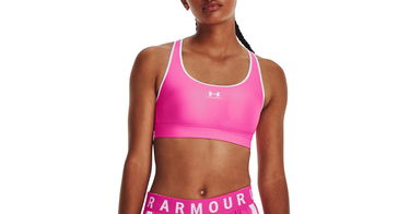 Podprsenka Under Armour HeatGear Mid Padless Bra Ružová | 1373865-652, 1