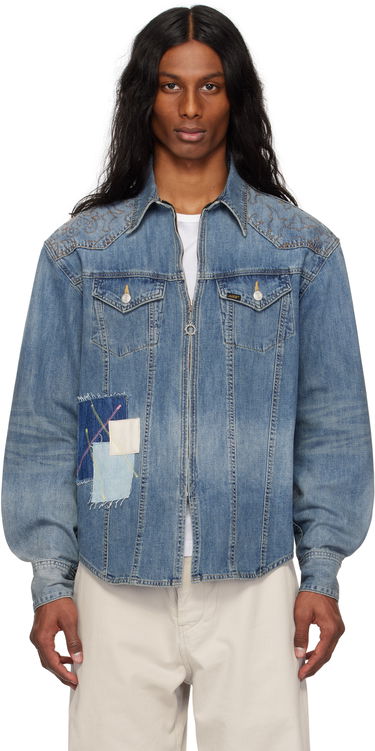 Bunda Andersson Bell Andersson Bell Embroidered Patchwork Denim Jacket Modrá | atb1273m, 0