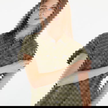 Košeľa Lundhags Ekren Gingham Check Short Sleeve Shirt Zelené | 1129097-640, 1