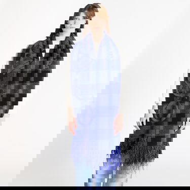 Šál Off-White Bookish Check S Cobalt Blue/ Light Blue Modrá | OWMA06EF25KNI0014740, 0