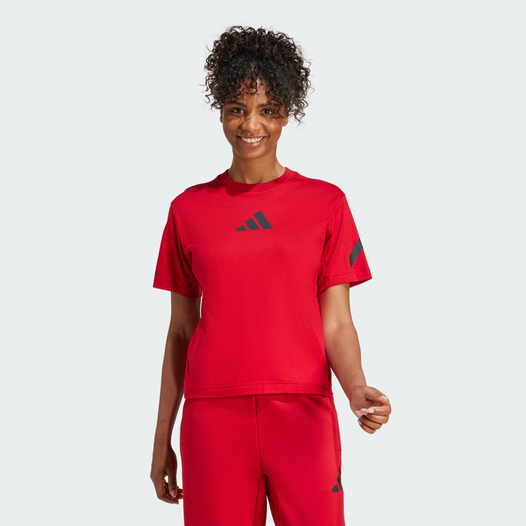 Tričko adidas Performance Z.N.E. T-Shirt Červená | JF8890, 0