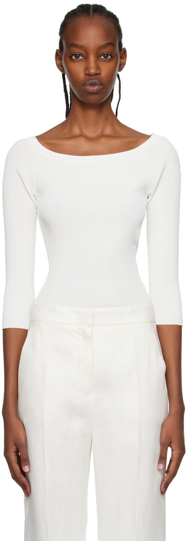 Tielko Max Mara Max Mara Saturno Long Sleeve T-Shirt Biela | 2313610632600 MM12121, 0
