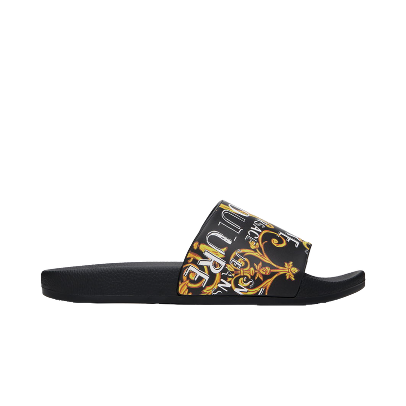 Tenisky a topánky Versace Jeans Couture Black Barocco Pool Slides Čierna | E76YA3SQ4EZS631