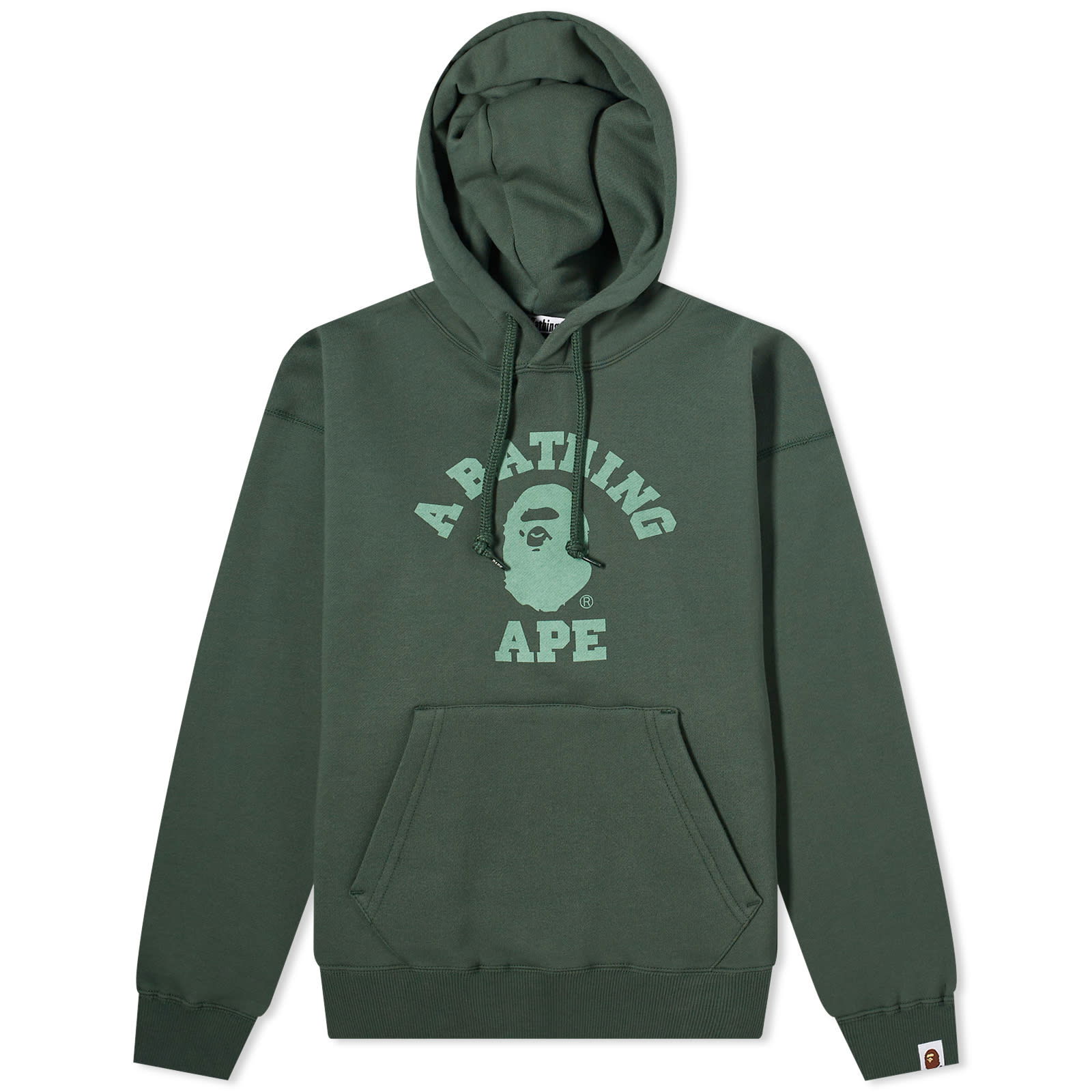 A Bathing Ape College Pullover Hoodie Green