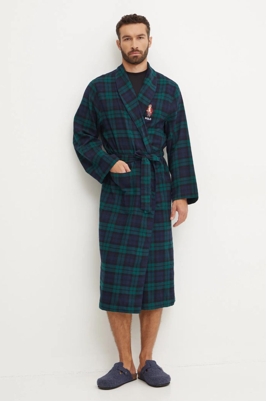 Pyžamo Polo by Ralph Lauren Flannel Dressing Gown Rôznofarebný | 714915986, 1